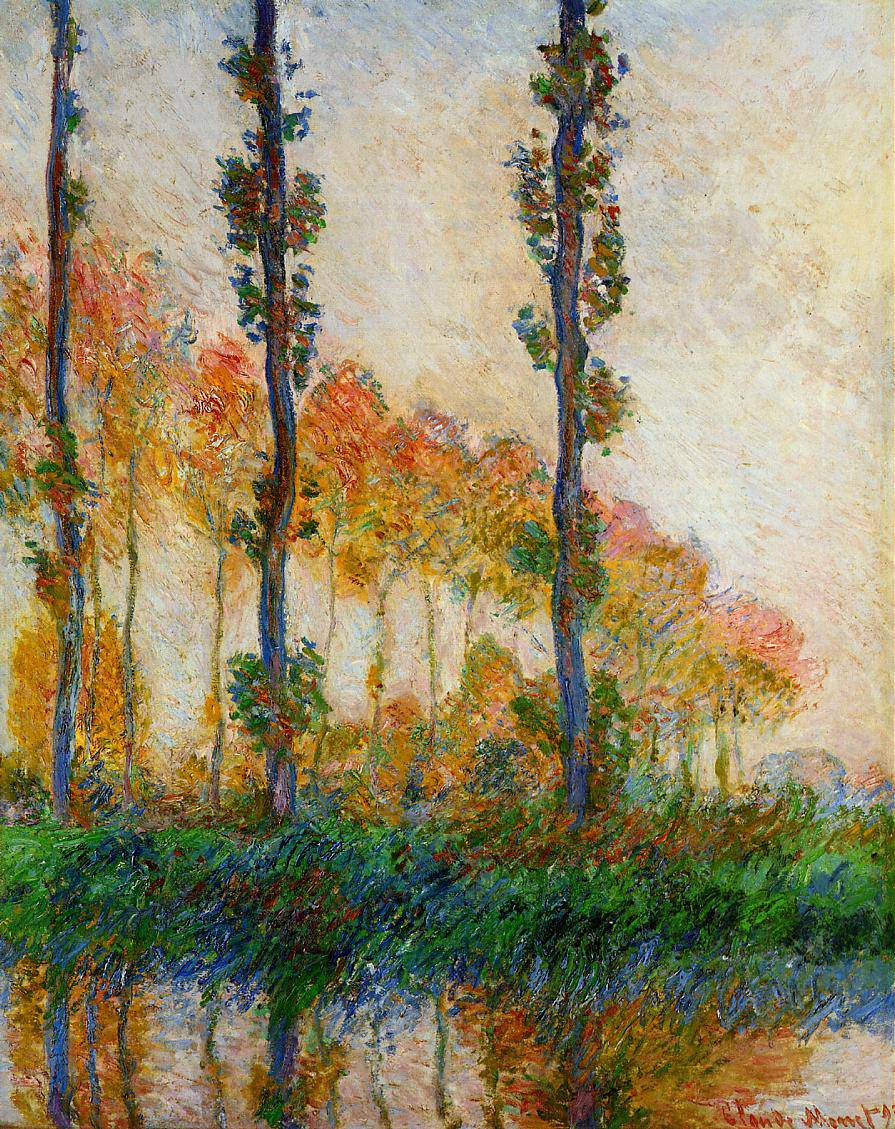 The Three Trees, Autumn - Claude Monet