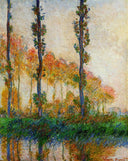 The Three Trees, Autumn by Claude Monet — hand-painted botanical oil painting reproduction on canvas