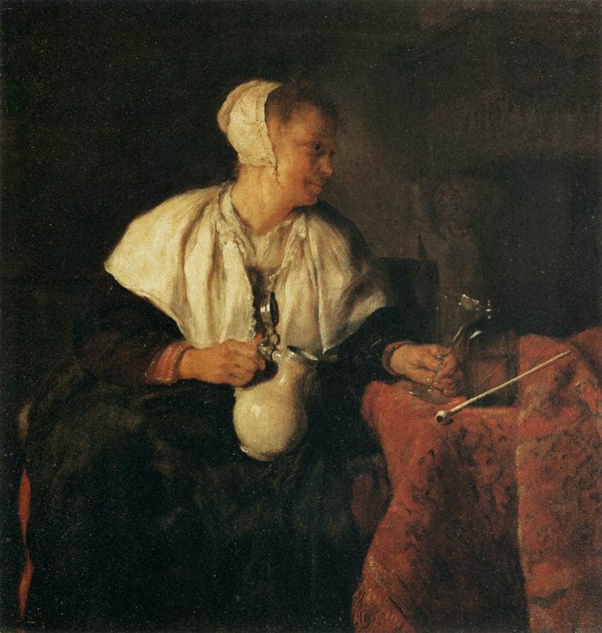 The Tippler (The Wine Drinker) - Gabriel Metsu