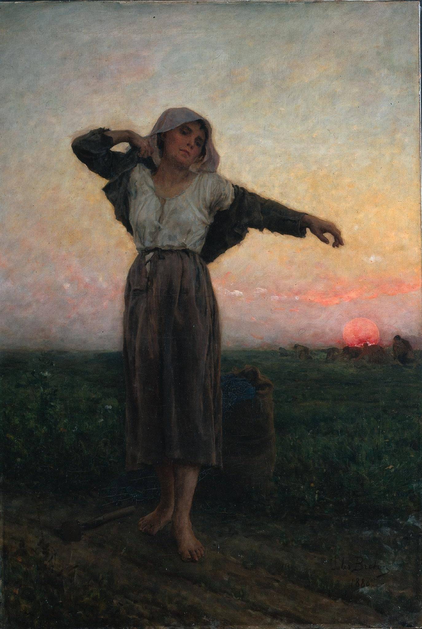 The Tired Gleaner - Jules Breton