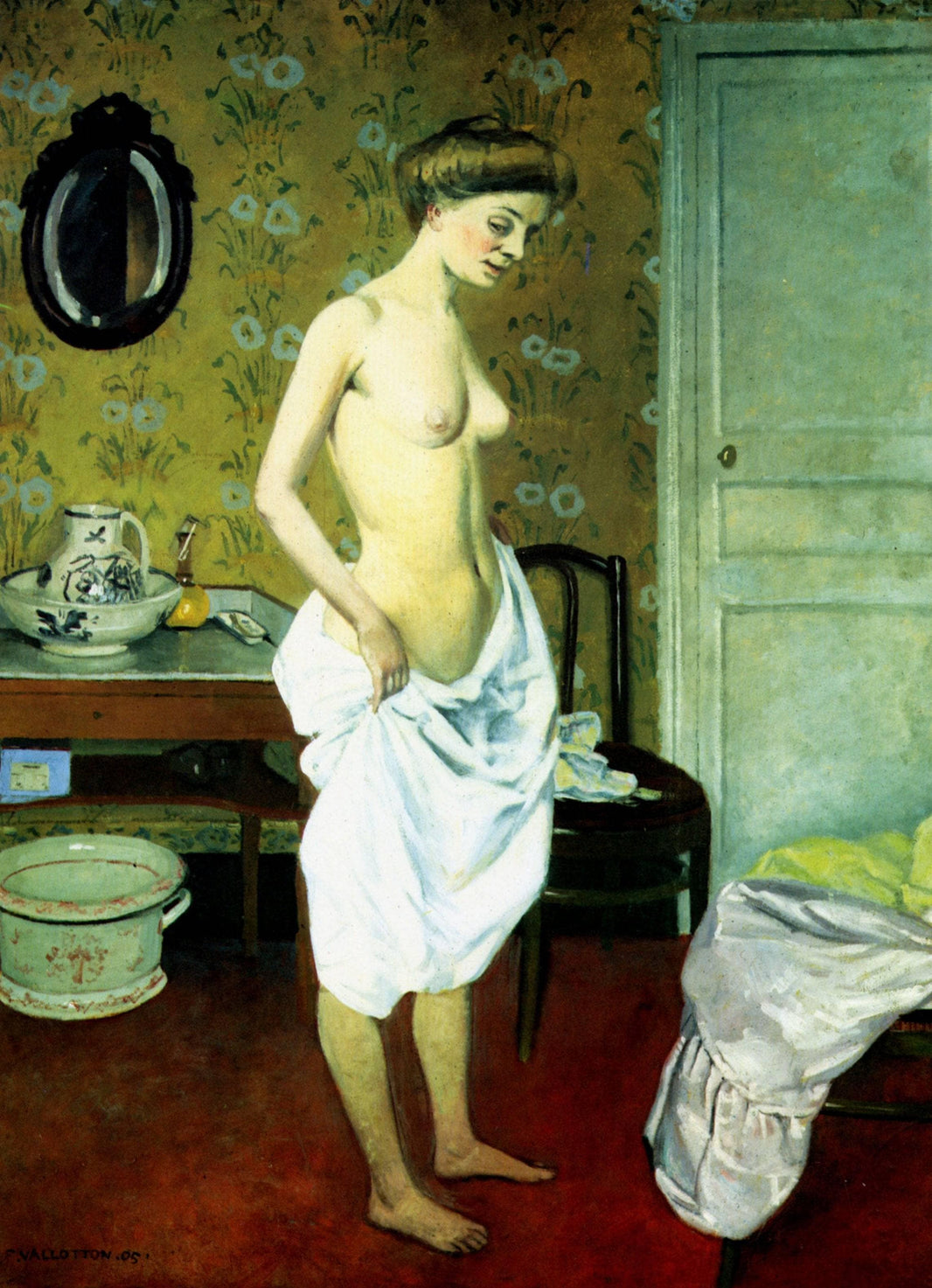 The Toilet by Felix Vallotton — hand-painted portrait oil painting reproduction on canvas