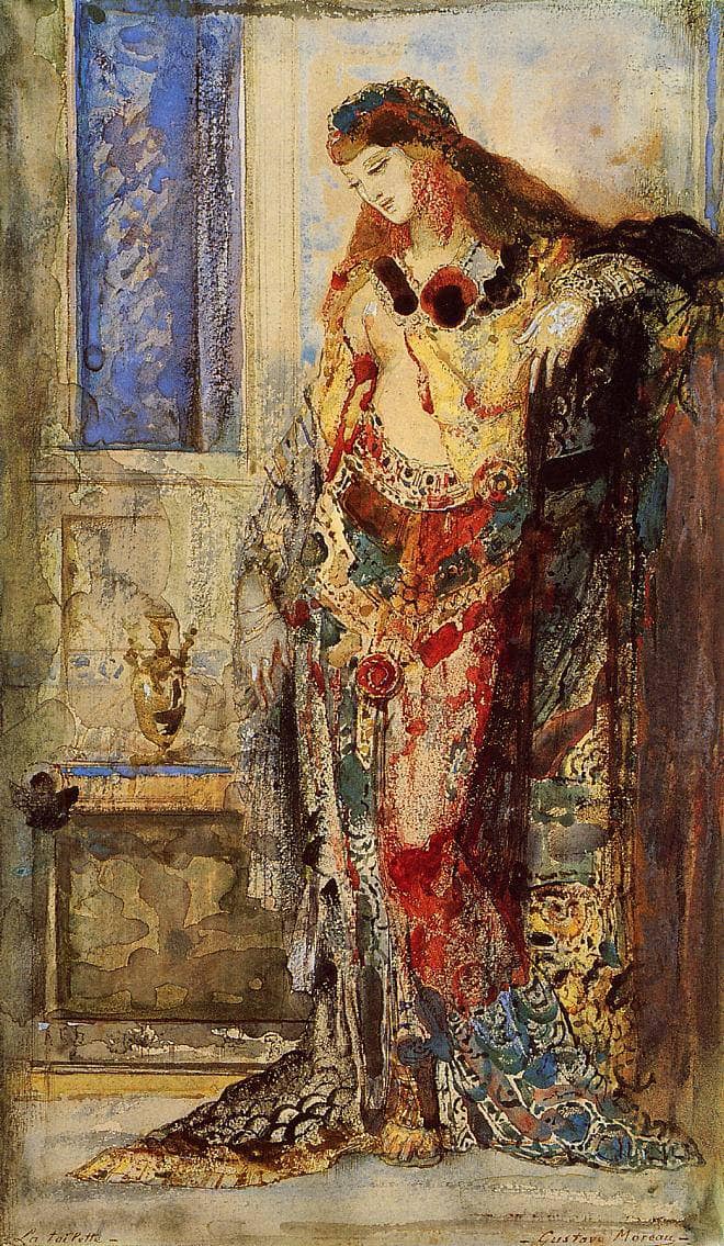 The Toilet by Gustave Moreau — hand-painted portrait oil painting reproduction on canvas