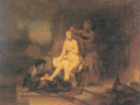 The Toilet of Bathsheba by Rembrandt — hand-painted cultural oil painting reproduction on canvas