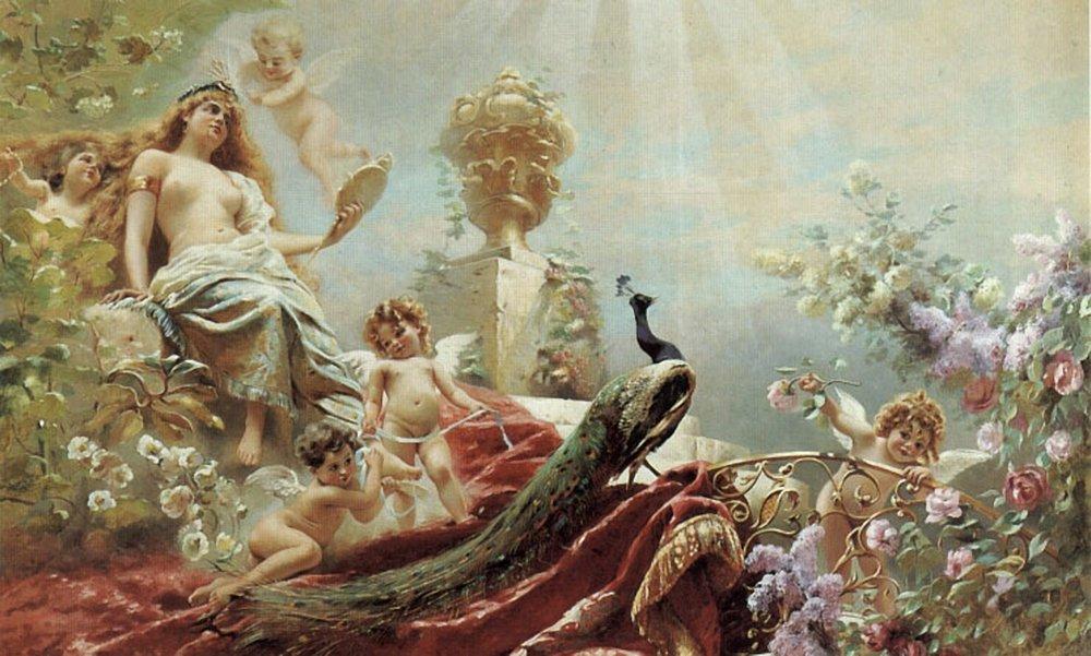 The Toilet of Venus by Konstantin Makovsky — hand-painted cultural oil painting reproduction on canvas