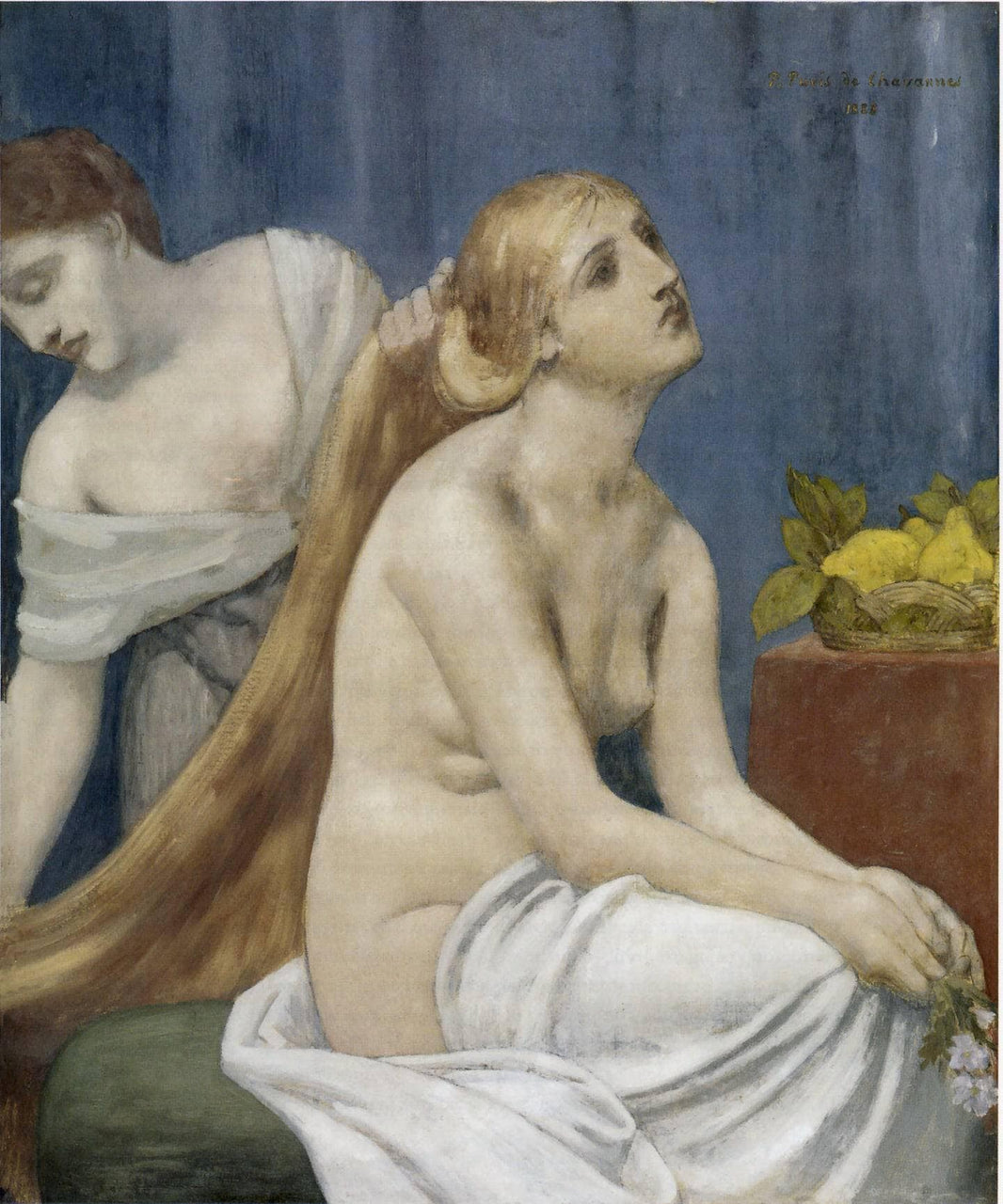 The Toilette by Pierre Puvis de Chavannes — hand-painted cultural oil painting reproduction on canvas