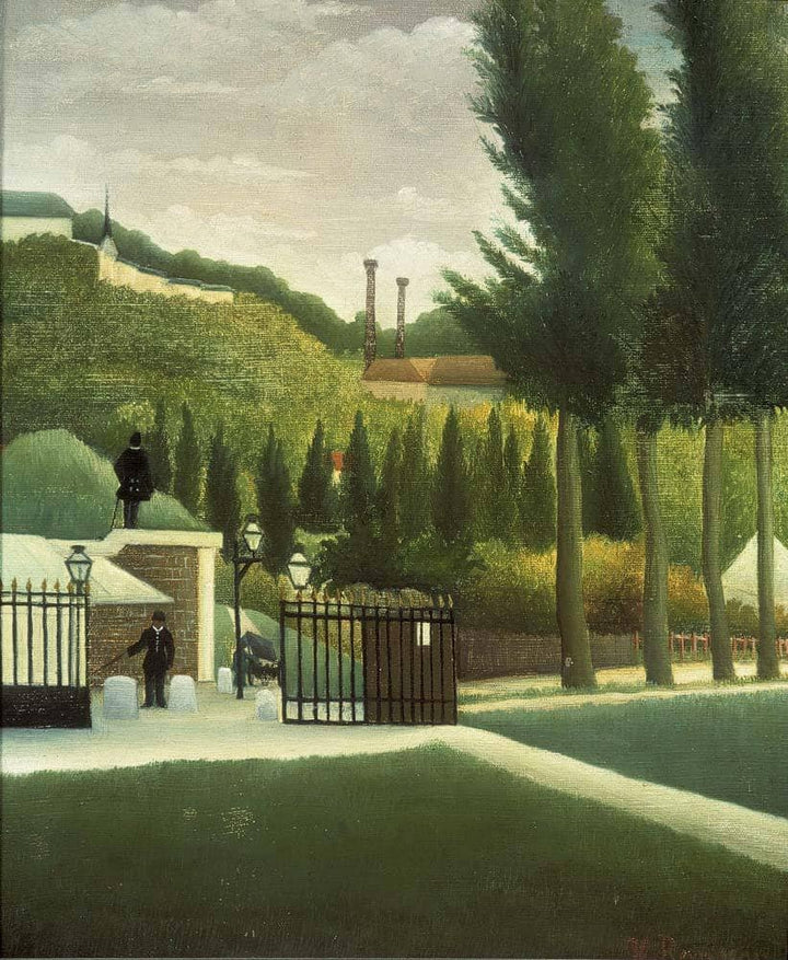 The Toll House by Henri Rousseau — hand-painted architectural oil painting reproduction on canvas