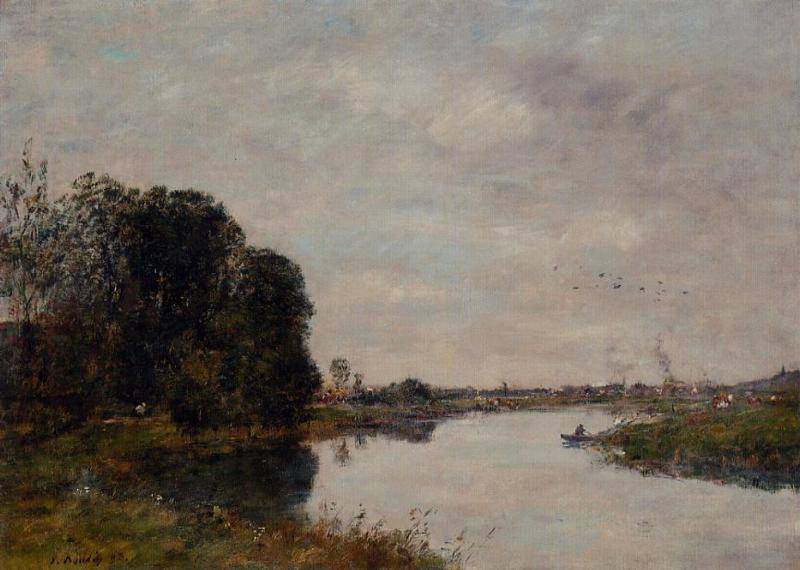 The Toques at Saint-Arnoult - Eugene Boudin