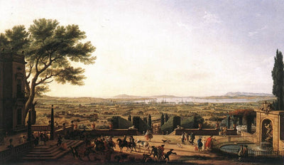 the Town and Harbour of Toulon in entryway