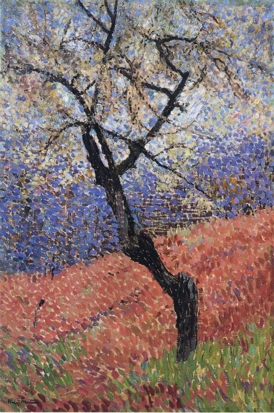 The Tree by Henri Martin — hand-painted botanical oil painting reproduction on canvas