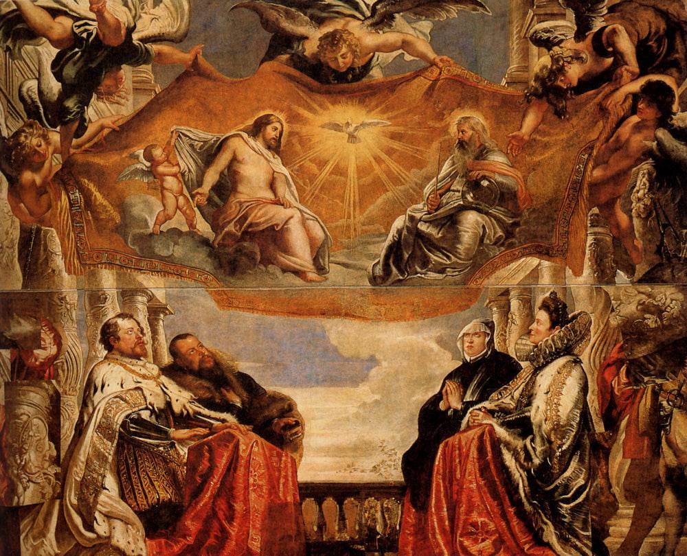 The Trinity Adored By The Duke of Mantua And His Family - Peter Paul Rubens