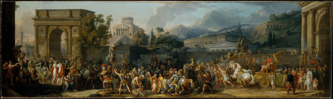The Triumph of Aemilius Paulus by Carle Vernet, hand-painted cultural oil painting reproduction on canvas