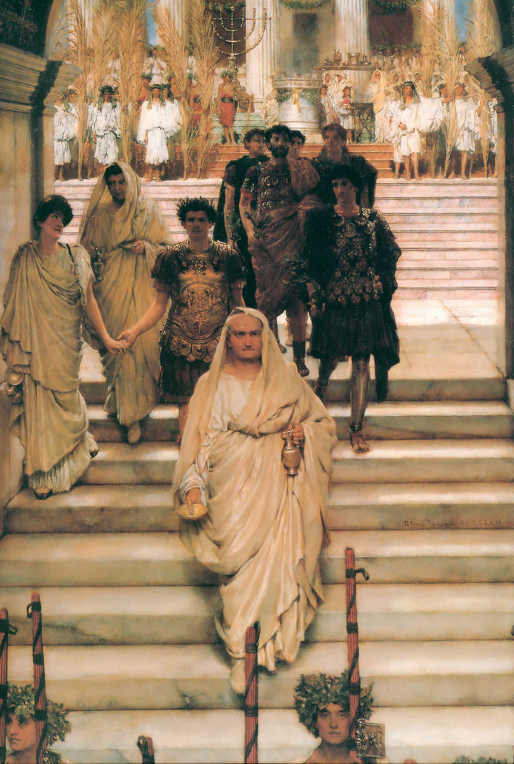 The Triumph of Titus by Sir Lawrence Alma-Tadema — hand-painted cultural oil painting reproduction on canvas