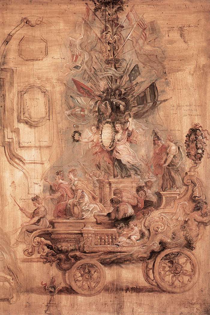 The Triumphal Car of Kallo (sketch) - Peter Paul Rubens