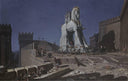 The Trojan horse by Henri-Paul Motte — hand-painted architectural oil painting reproduction on canvas