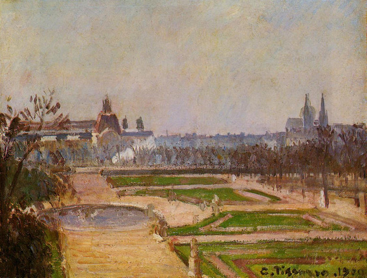 The Tuileries and the Louvre - Camille Pissarro