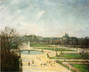 The Tuileries Gardens, Afternoon, Sun by Camille Pissarro — seascapes oil painting wall art, Impressionism