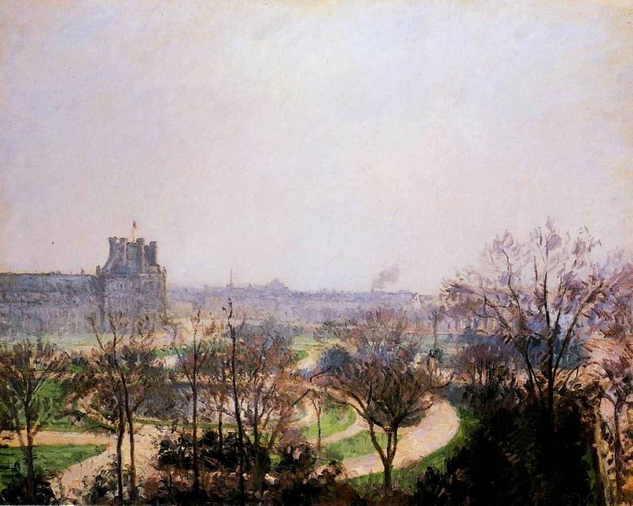 The Tuileries Gardens - Camille Pissarro