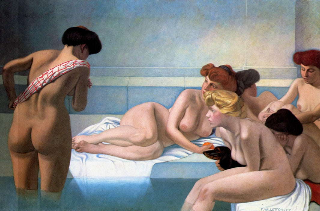 The Turkish bath by Felix Vallotton — hand-painted portrait oil painting reproduction on canvas