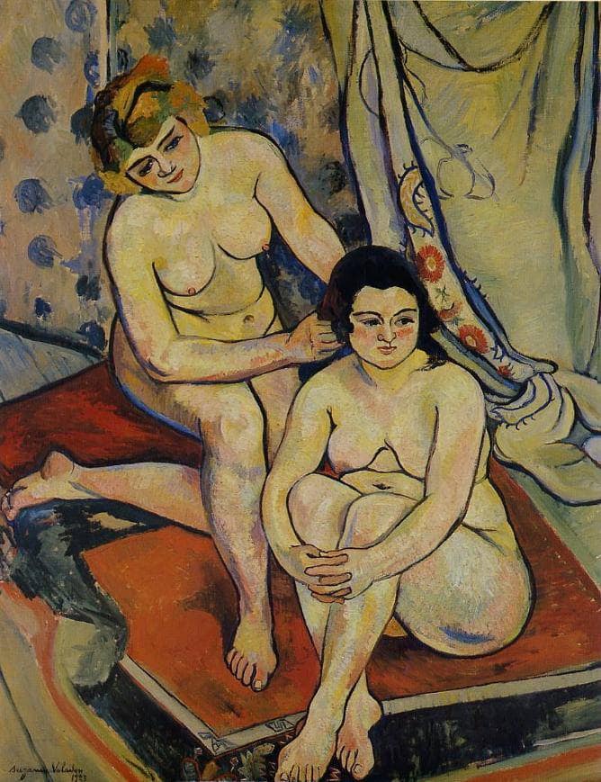 The Two Bathers by Suzanne Valadon — hand-painted cultural oil painting reproduction on canvas