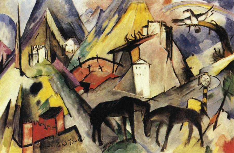 The Unfortunate Land of Tyrol - Franz Marc