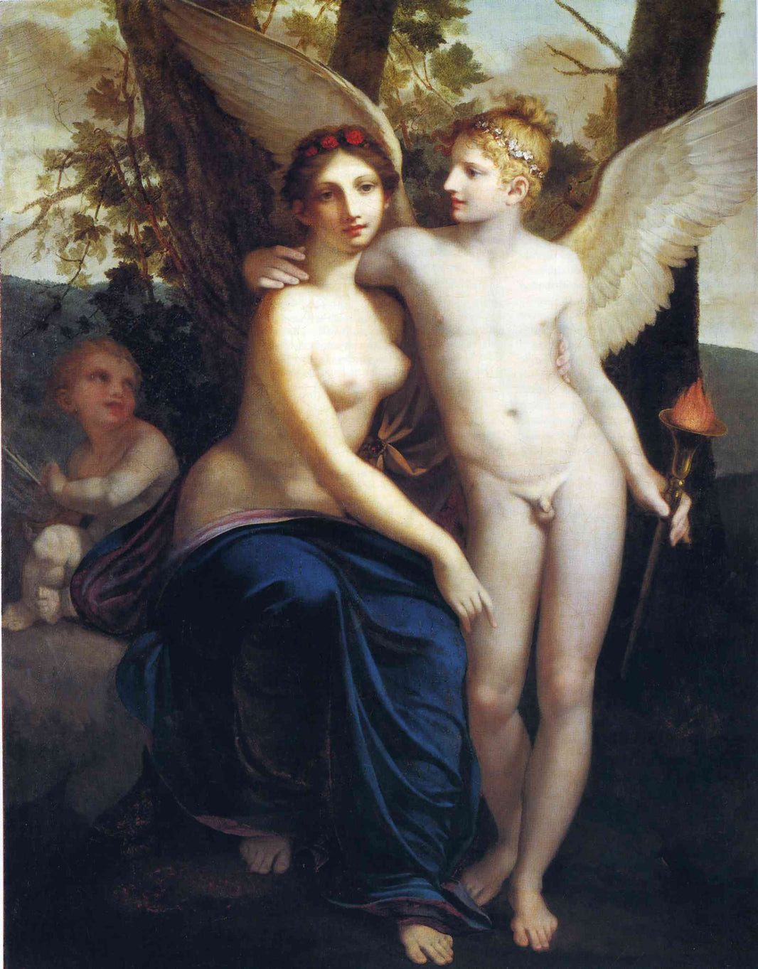 The union of love and friendship by Pierre-Paul Prud'hon — hand-painted cultural oil painting reproduction on canvas