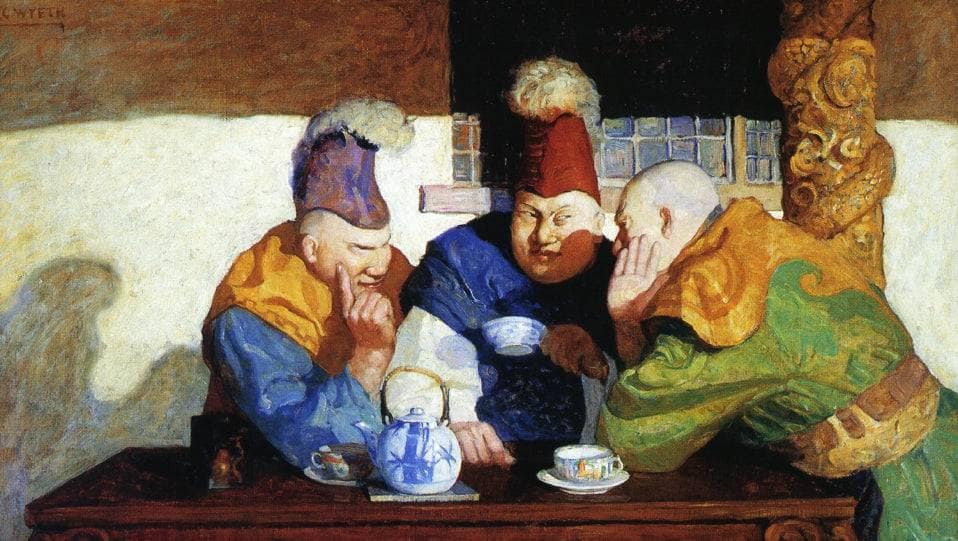 The Unwrit Dogma by N.C. Wyeth — hand-painted still oil painting reproduction on canvas