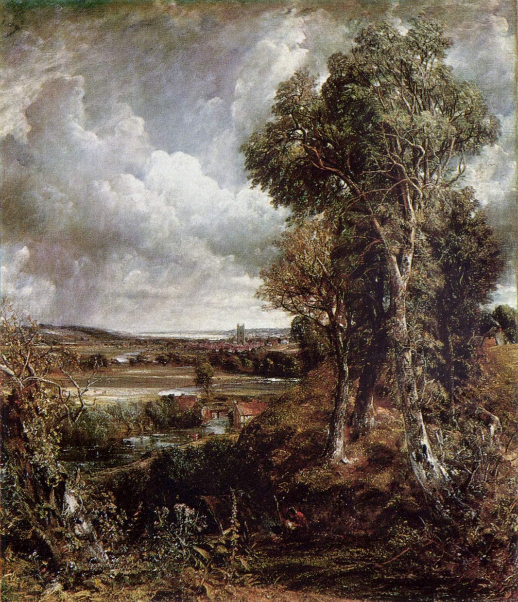 The Vale of Dedham by John Constable — hand-painted botanical oil painting reproduction on canvas