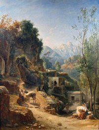 The valley of the mills in Gragnano, Lattari Mountains