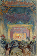 The Variety Theatre in Paris by Magnus Enckell — religious oil painting wall art, Symbolism
