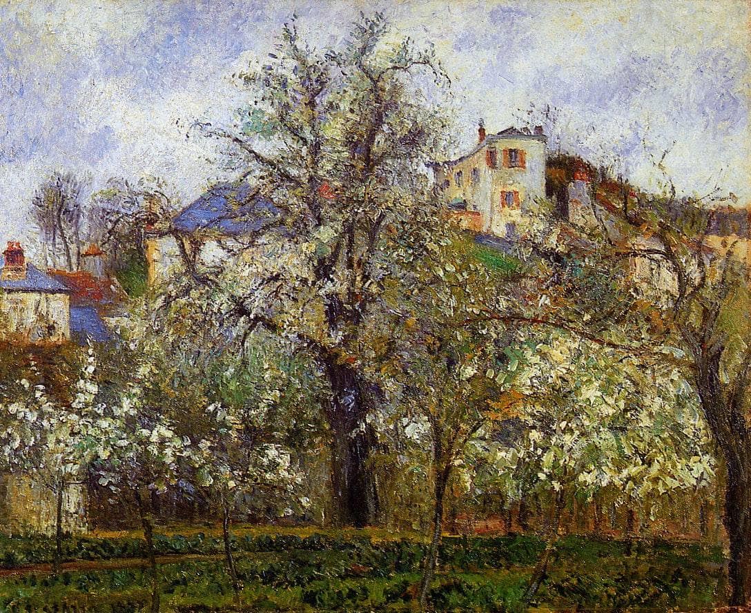 The Vegetable Garden with Trees in Blossom, Spring, Pontoise