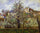 The Vegetable Garden with Trees in Blossom, Spring, Pontoise in hallway
