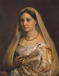 The Veiled Woman, or La Donna Velata by Raphael — hand-painted portrait oil painting reproduction on canvas