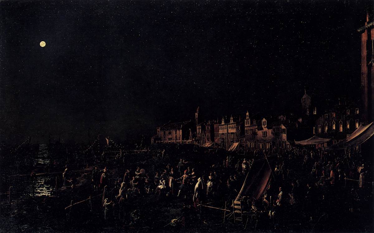 The vigil of Santa Marta - Canaletto