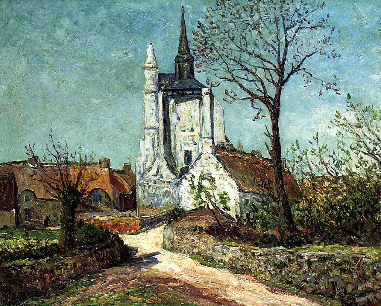 The Village and Chapel of Sainte-Avoye (Morbihan) - Maxime Maufra