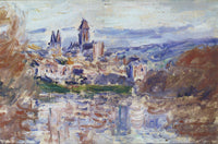 The Village of Vétheuil by Claude Monet — hand-painted landscape oil painting reproduction on canvas