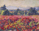 The vines in Saint Clair by Theo van Rysselberghe — hand-painted botanical oil painting reproduction on canvas