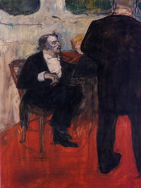 The Violinist Dancia by Henri de Toulouse-Lautrec — hand-painted portrait oil painting reproduction on canvas