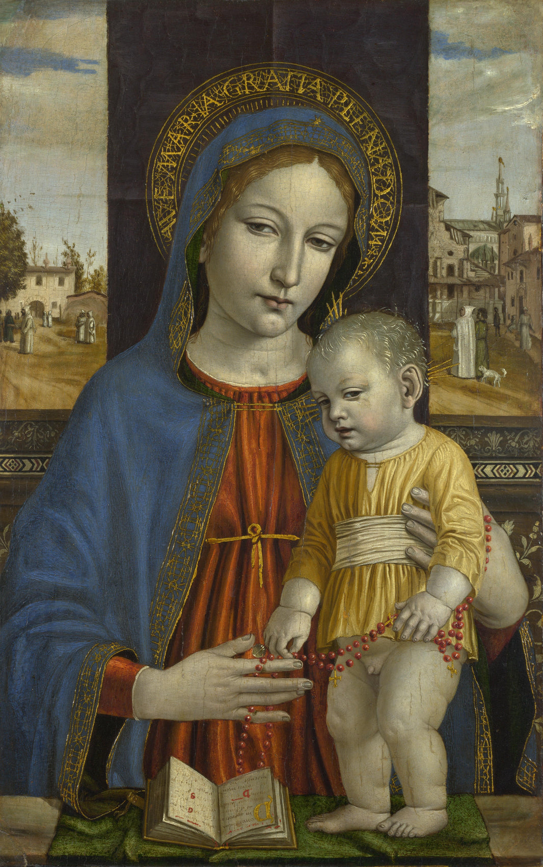 The Virgin and Child by Ambrogio Bergognone — hand-painted cultural oil painting reproduction on canvas