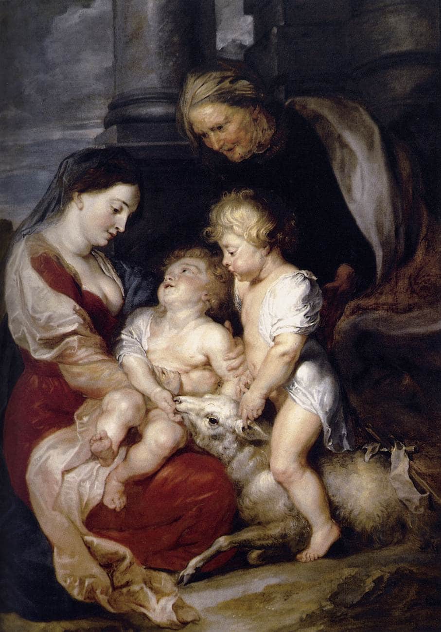 The Virgin and Child with St. Elizabeth and the Infant St. John the Baptist - Peter Paul Rubens