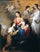 The Virgin and Child with St. Rosalina in hallway