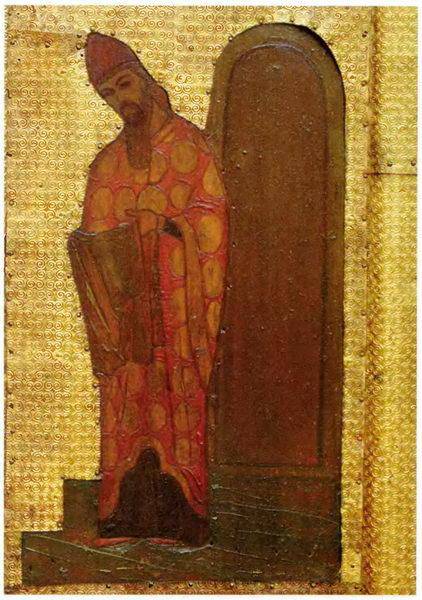 The Virgin Holidays. Introduction of the Virgin in Temple. The high priest Zechariah - Nicholas Roerich