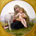 The Virgin Lamb by William-Adolphe Bouguereau — religion oil painting wall art, Academicism