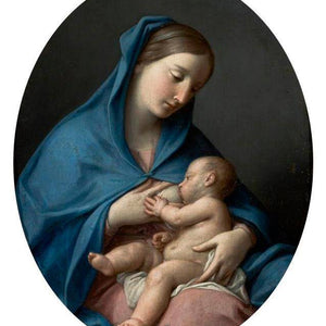 The Virgin Nursing the Child by Pompeo Batoni — Oil Painting Reproduction