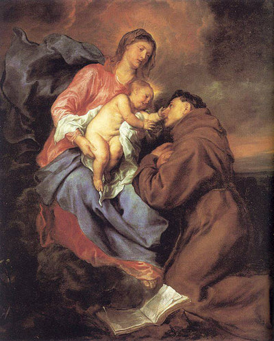 The Vision of St Anthony in entryway