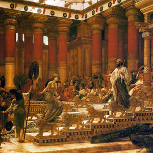 The visit of the Queen of Sheba to King Solomon by Edward Poynter — Oil Painting Reproduction