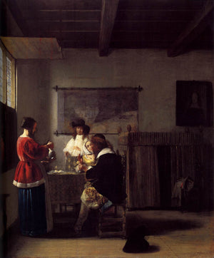 The Visit - Pieter de Hooch