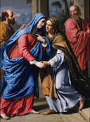 The Visitation by Philippe de Champaigne — hand-painted cultural oil painting reproduction on canvas