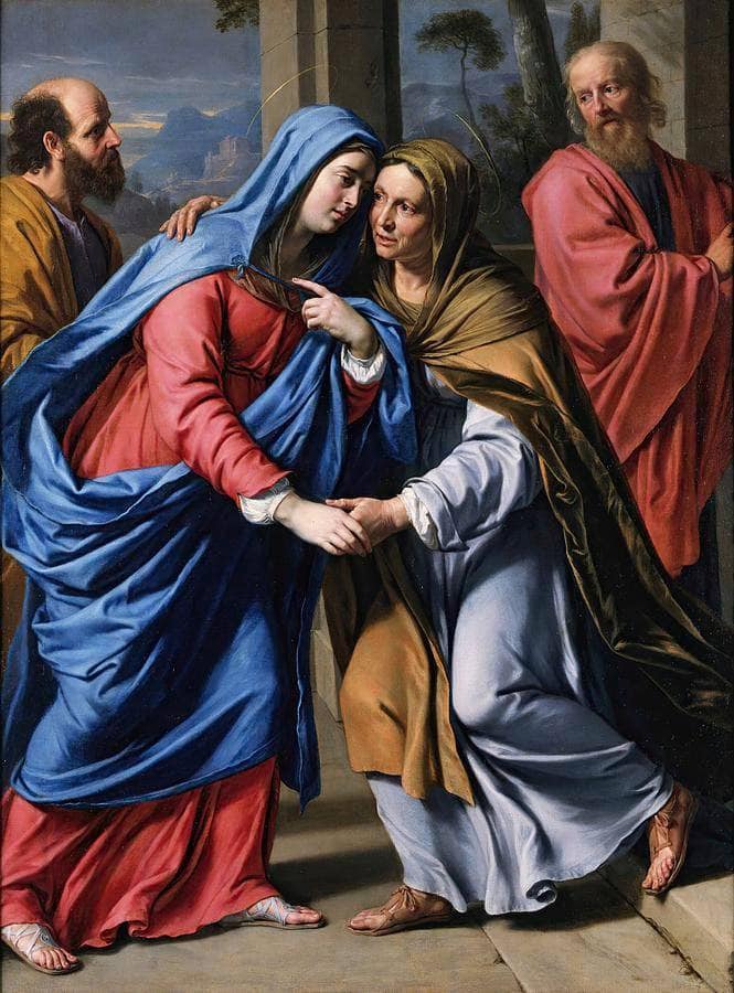 The Visitation by Philippe de Champaigne — hand-painted cultural oil painting reproduction on canvas
