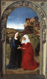 The Visitation by Dirk Bouts — hand-painted cultural oil painting reproduction on canvas