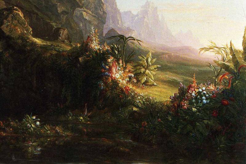 The Voyage of Life: Childhood (detail) - Thomas Cole